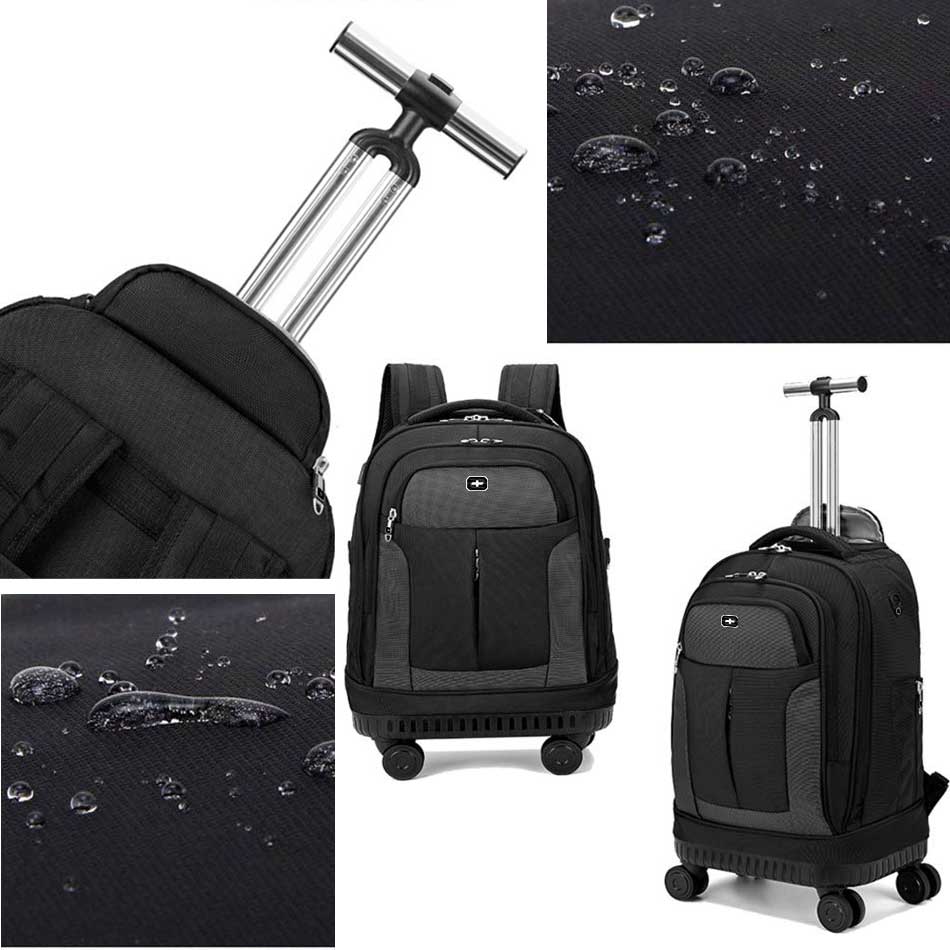 Ba lô du lịch có bốn bánh xe tay kéo đôi Ba lô du lịch có bốn bánh xe tay kéo đôi đựng laptop quần áo TM833