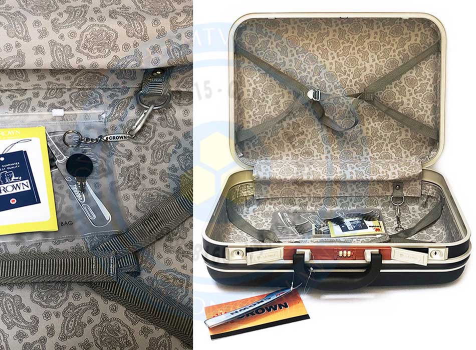 Cặp số Crown khóa sập size XL 21 đựng tiền tài liệu thiết bị TM608