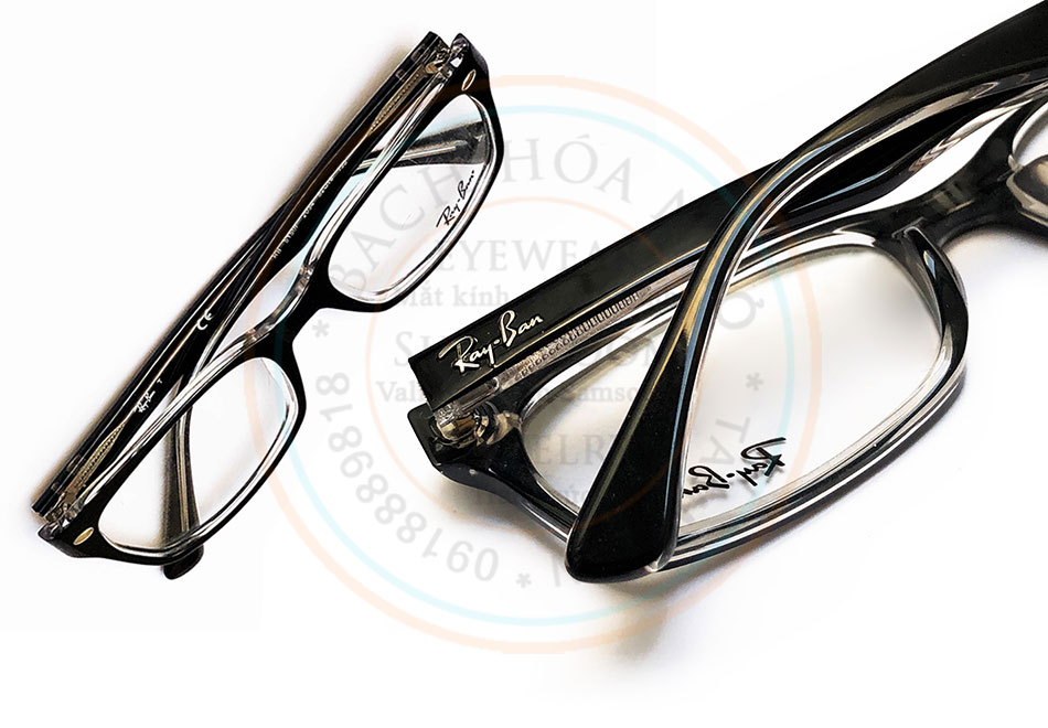 Gọng kính cận nam hàng hiệu Italy Ray-Ban TM961 (Like New)