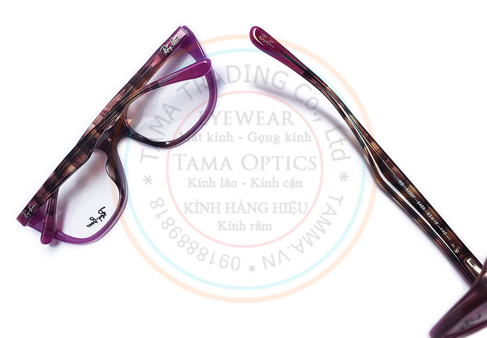 Gọng kính cận nữ hàng hiệu Ray-Ban Gọng kính cận nữ cao cấp hàng hiệu Italy Ray-Ban TM952