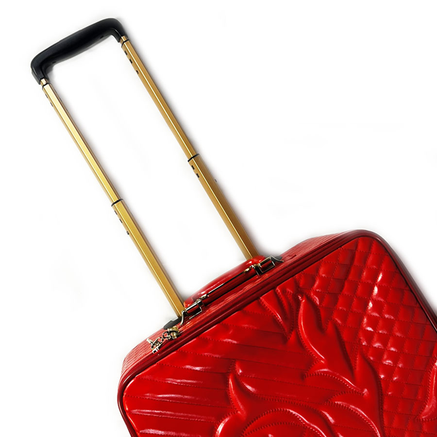 Vali nữ size 16 chất liệu da nhân tạo (Màu đỏ) Vali kéo du lịch nữ xách tay nhỏ size 16 chất liệu da nhân tạo TM223