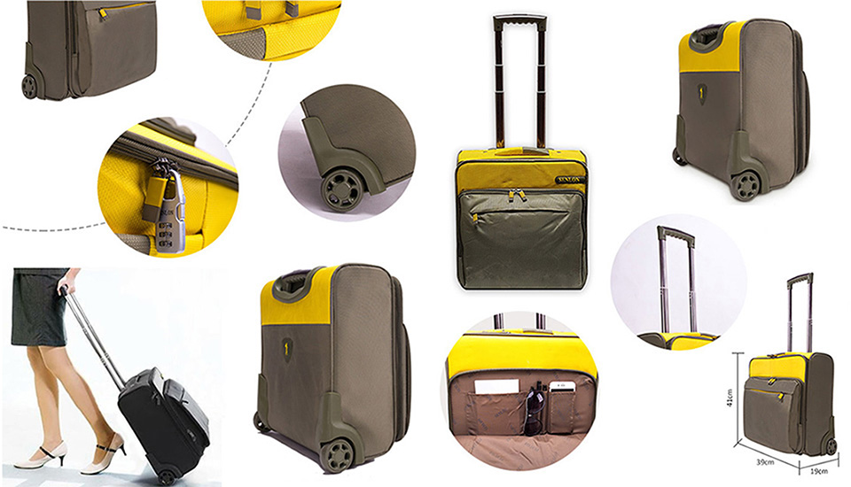 Vali kéo ngang Senlon Vali kéo ngang Senlon Size 16 thời trang nữ siêu nhẹ TM736A