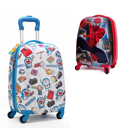 Vali kéo trẻ em trai hình Spider-Man và Doremon