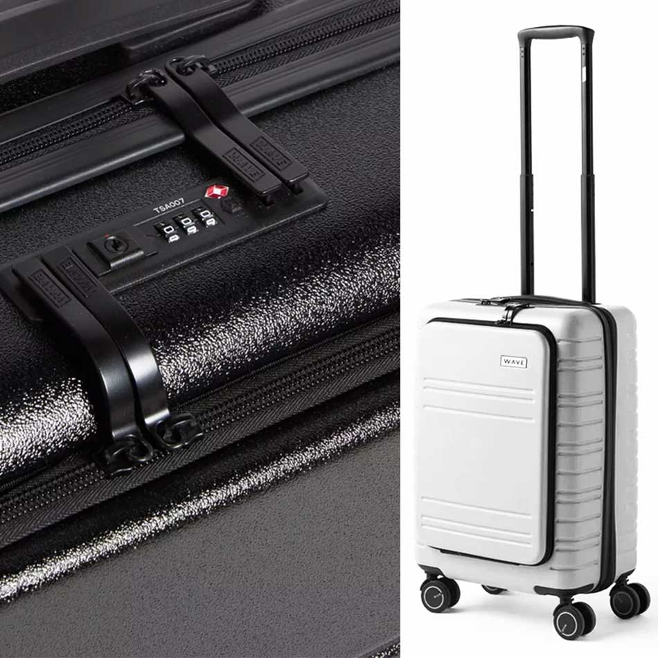 Vali nhựa có ngăn đựng laptop size 20 Vali nhựa có ngăn đựng laptop mở nắp trước size 20 xách tay TM526