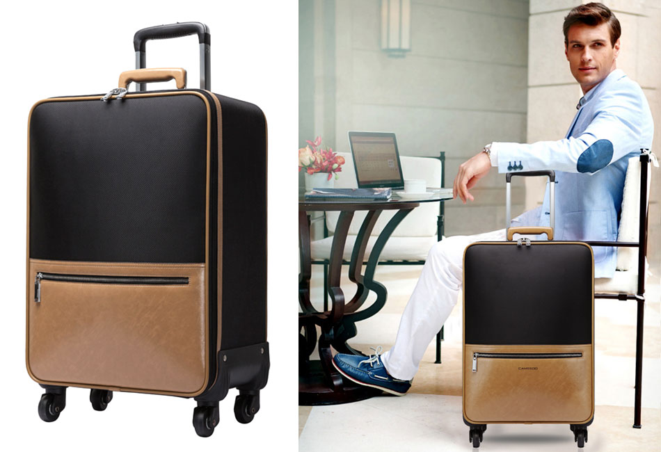 Vali thời trang vải da sang trọng size 20 Vali thời trang vải da sang trọng size 20 khung sườn cứng TM202A