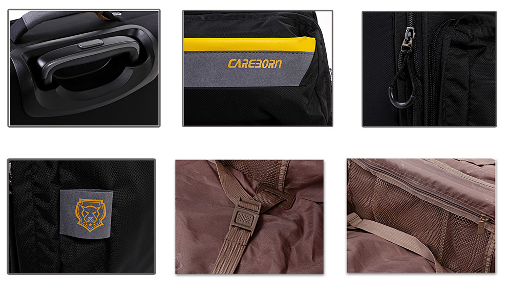 Vali vải dù thời trang nữ Vali vải dù thời trang nữ CAREBORN Khóa TSA Size 20 Hồng TM478