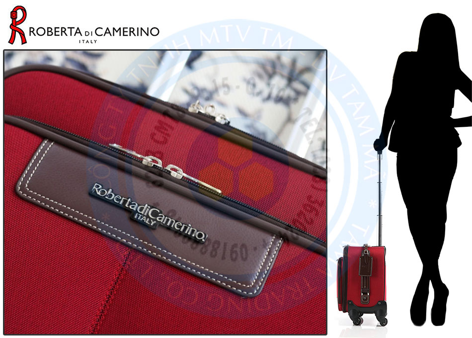 Vali xách tay mini phái nữ thời trang vải da cao cấp màu đỏ TM080