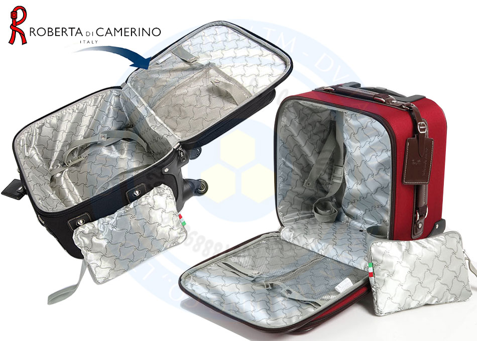 Vali xách tay mini phái nữ thời trang vải da cao cấp màu đỏ TM080