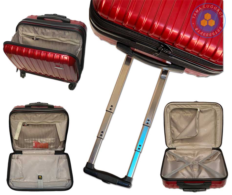 Vali nhỏ xách tay có ngăn nhựa trước mở ra đựng laptop TM836